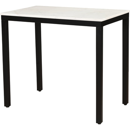 Parson Mini Desk by Moe's Home Collection in white. Made from marble, iron, mdf in a modern style.