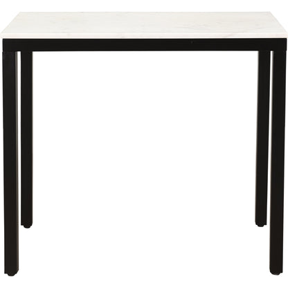 Parson Mini Desk by Moe's Home Collection in white. Made from marble, iron, mdf in a modern style.