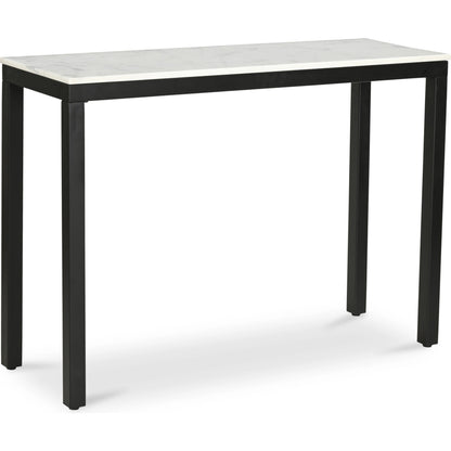 Parson Console Table by Moe's Home Collection in white. Made from marble, mdf in a modern style.