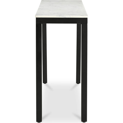 Parson Console Table by Moe's Home Collection in white. Made from marble, mdf in a modern style.