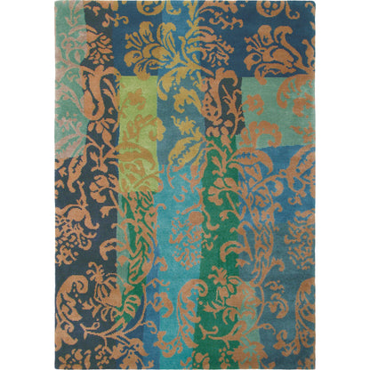 Kyah KYA-9091 Rug by Surya in blue, green. Made from 100% new zealand wool in a unique style.