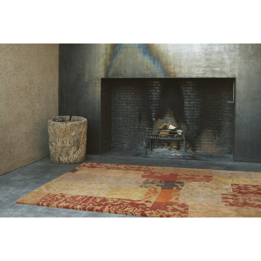 Kyah Rug - 15440 by Surya in tan. Made from 100% new zealand wool in a unique style.