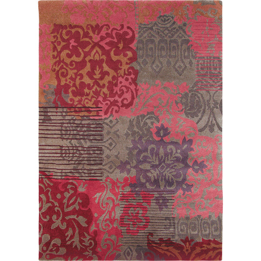Kyah Rug - 15442 by Surya in dark red. Made from 100% new zealand wool in a unique style.