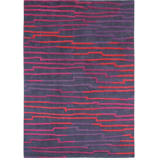 Kyah Rug - 15458 by Surya in eggplant. Made from 100% new zealand wool in a unique style.