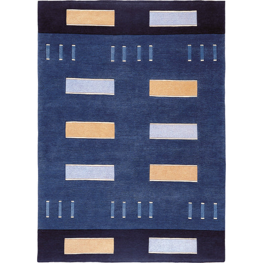 Kyah Rug - 15467 by Surya in royal blue. Made from 100% new zealand wool in a unique style.