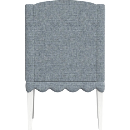 Haven Upholstered Hostess Chair (Set of 2) by A.R.T. Furniture in sea blue and warm white. Made from parawood solids, oak veneer in a transitional style.