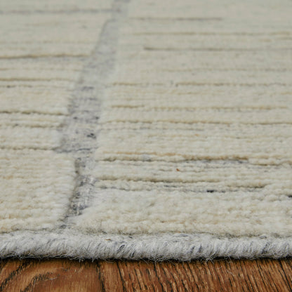 Bluff Rug - T22T6041 by Thom Felicia by Feizy Rugs in ivory. Made from wool in a unique style.