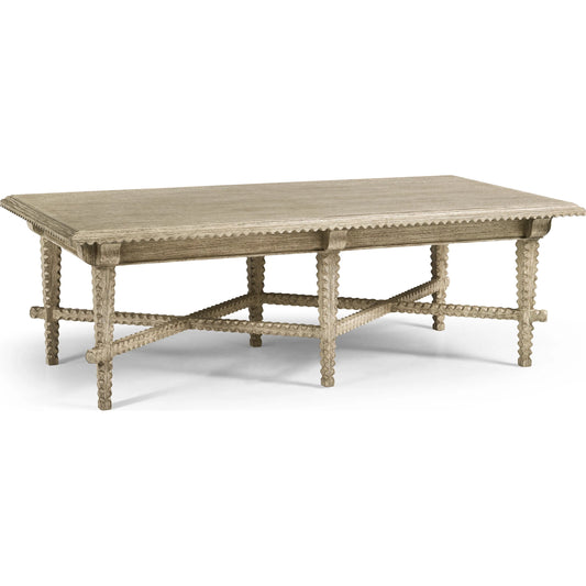 Stratford Coffee Table by Jonathan Charles in grey and greyed oak. Made from oak, oak veneer in a unique style.