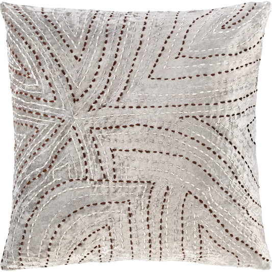 Kenzo Pillow - 19032 by Surya in charcoal, light gray. Made from 70% cotton, 30% viscose, 100% cotton in a unique style.