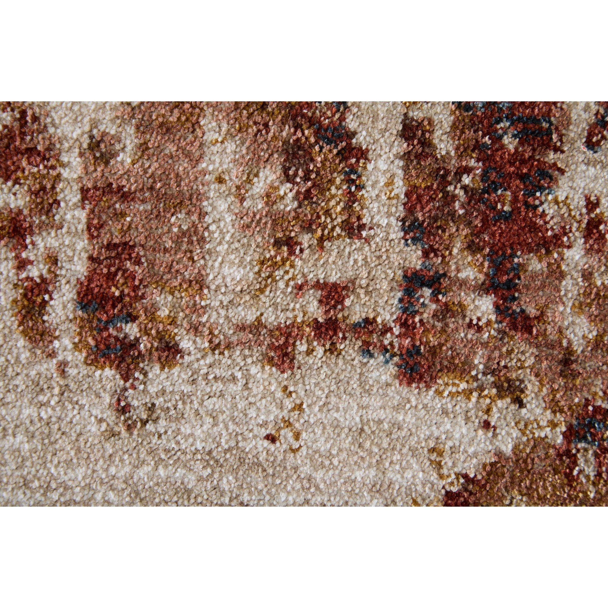 Pearson PRS39UEF Rug by Feizy in ivory, red, tan. Made from polyester in a unique style.