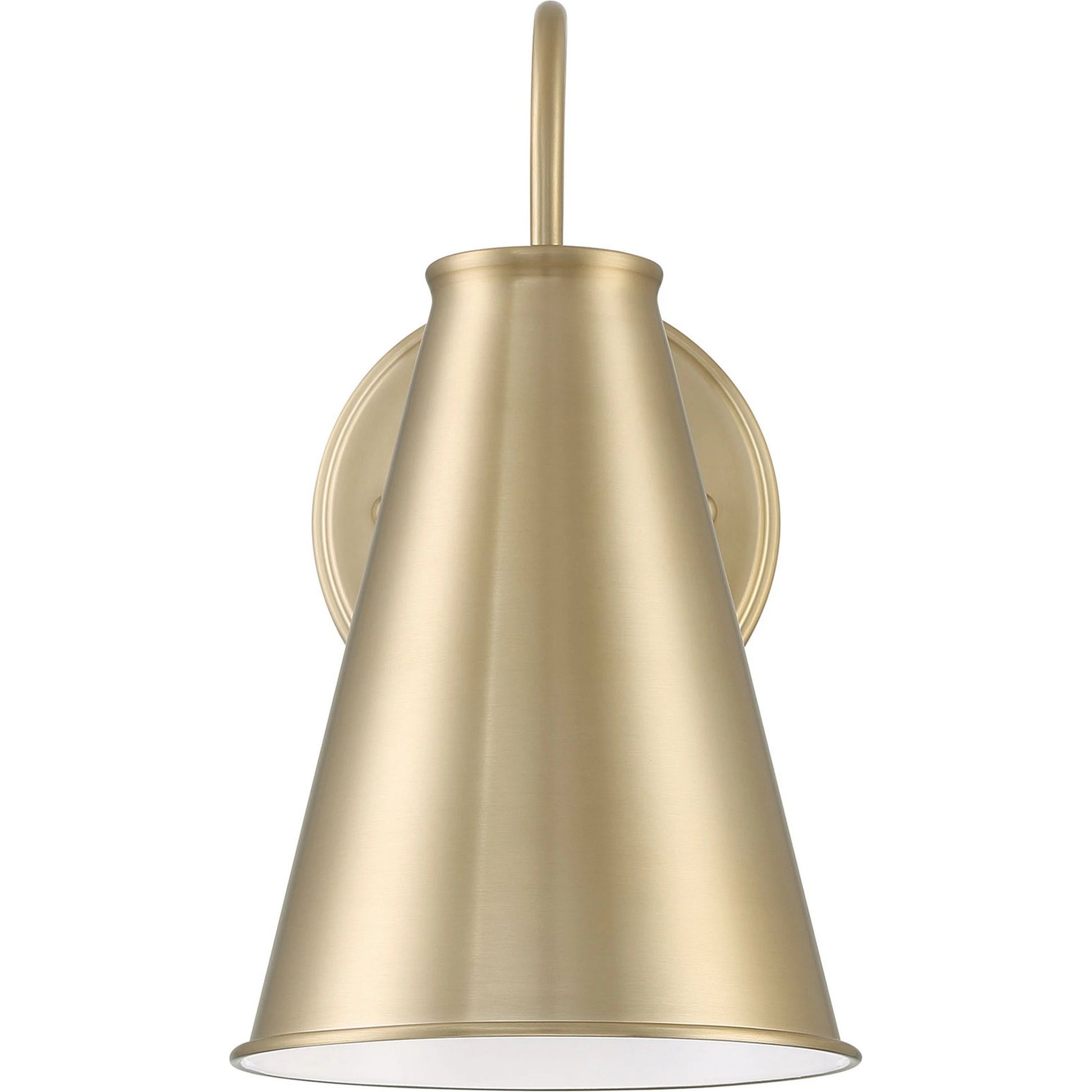 Lincoln Tapered Metal 7" Dome Wall Sconce Light by Lumanity. Made from metal in a modern style.