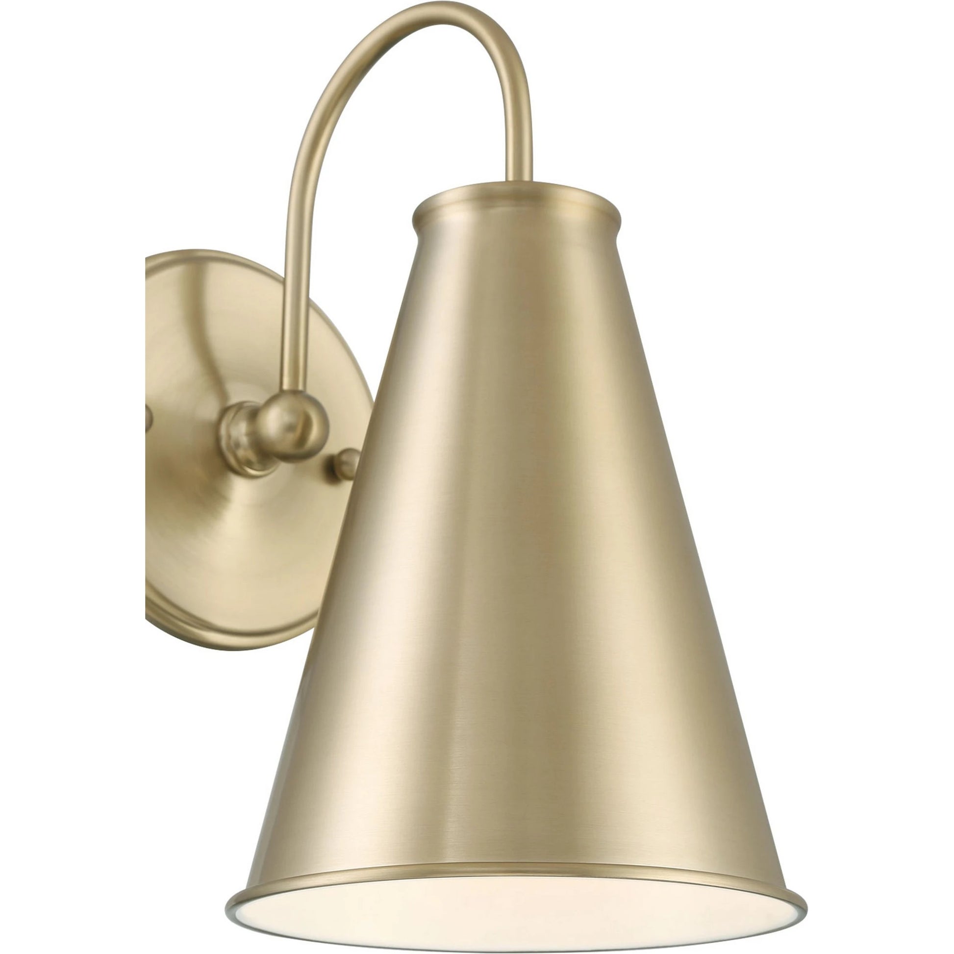 Lincoln Tapered Metal 7" Dome Wall Sconce Light by Lumanity. Made from metal in a modern style.