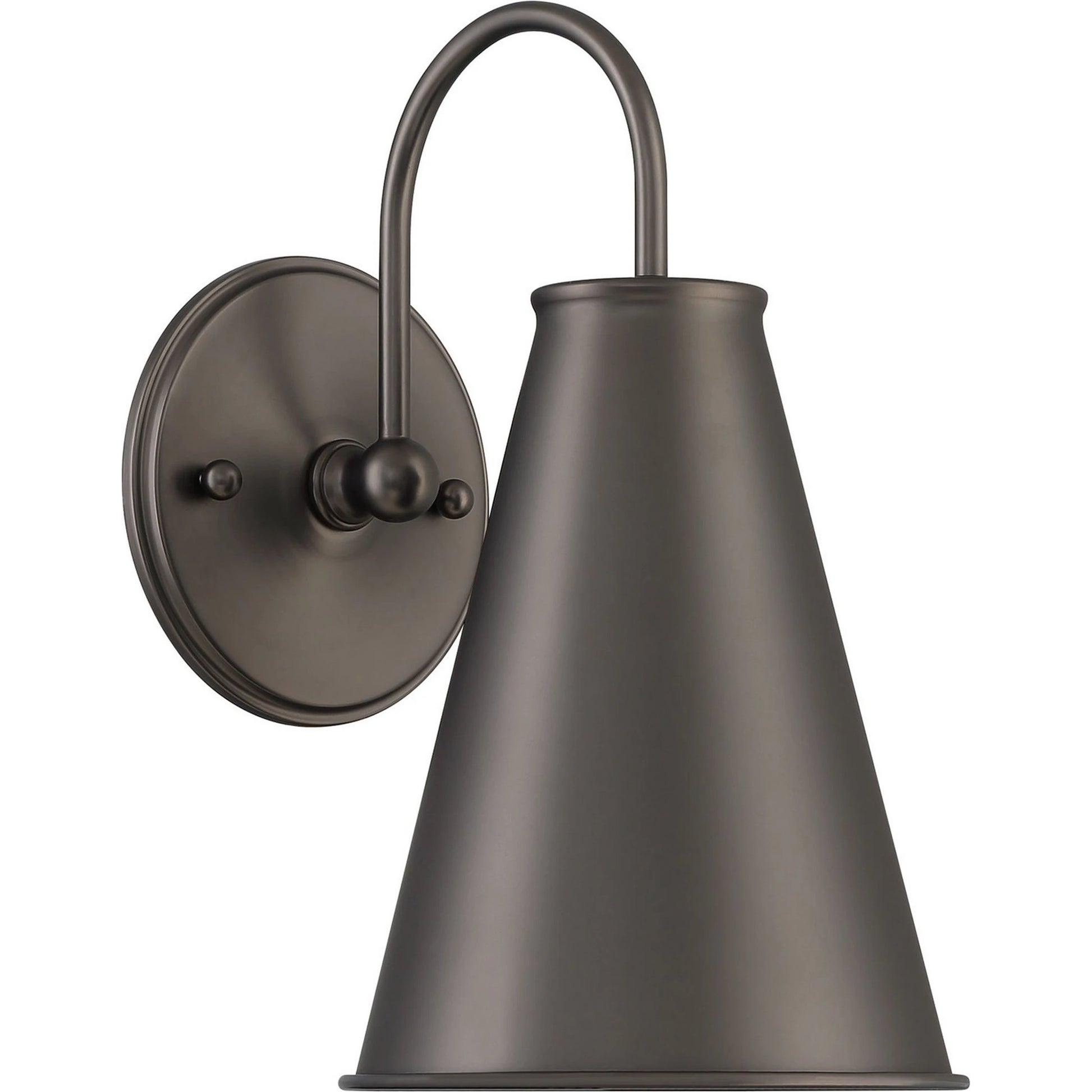 Lincoln Tapered Metal 7" Dome Wall Sconce Light by Lumanity. Made from metal in a modern style.