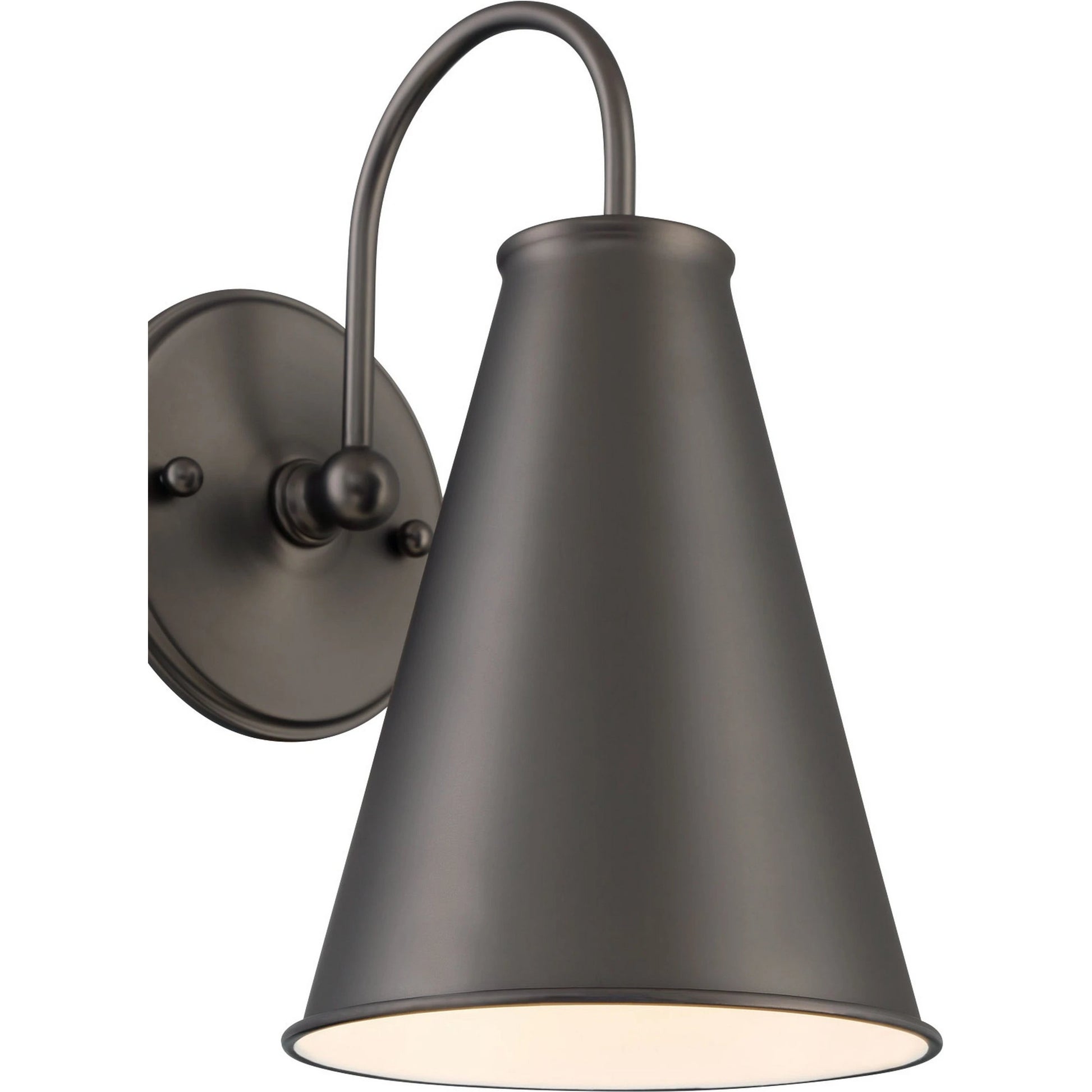 Lincoln Tapered Metal 7" Dome Wall Sconce Light by Lumanity. Made from metal in a modern style.