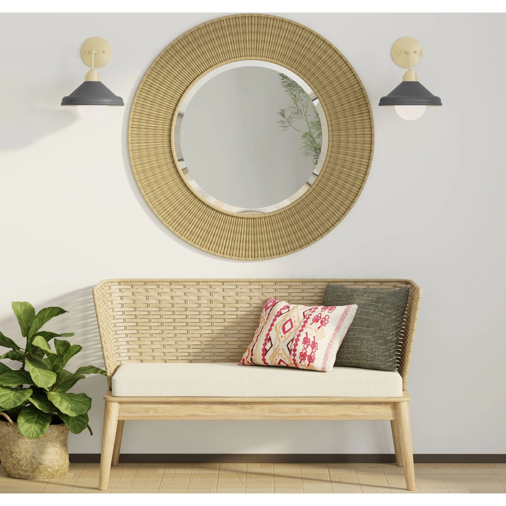 Brooks Barn Wall Sconce by Lumanity. Made from metal in a modern style.