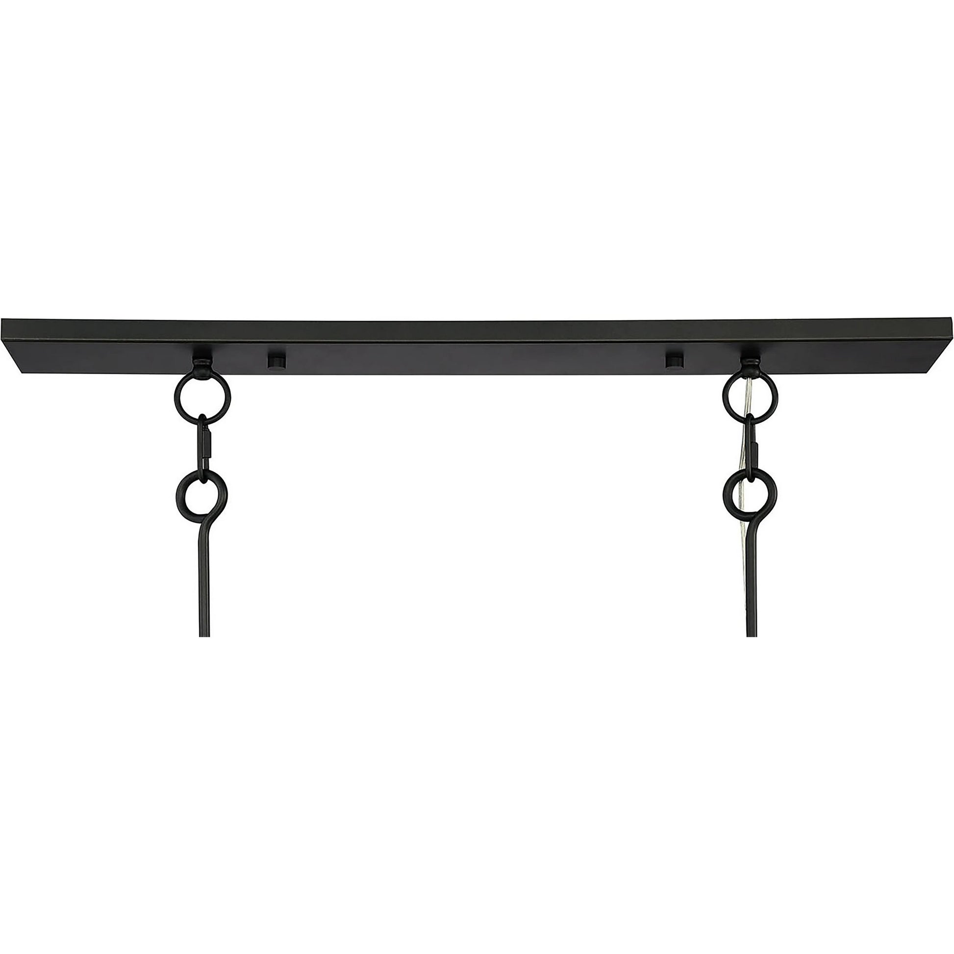 Stratus Linear Chandelier by Lumanity in oil rubbed bronze. Made from iron, glass in a modern style.