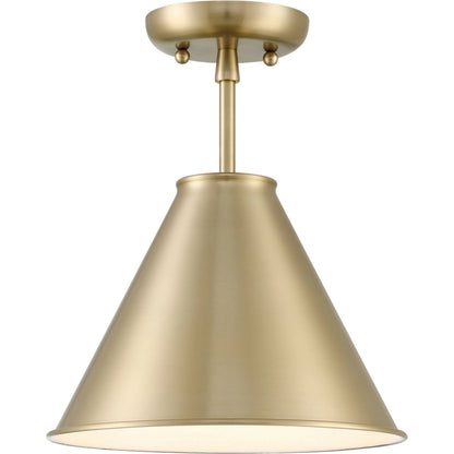 Lincoln Tapered Metal 11" Semi-Flush Mount Ceiling Light by Lumanity. Made from metal in a modern style.