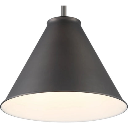 Lincoln Tapered Metal 11" Semi-Flush Mount Ceiling Light by Lumanity. Made from metal in a modern style.