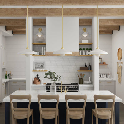 Brooks Adjustable Barn Light Pendant by Lumanity. Made from metal in a modern style.