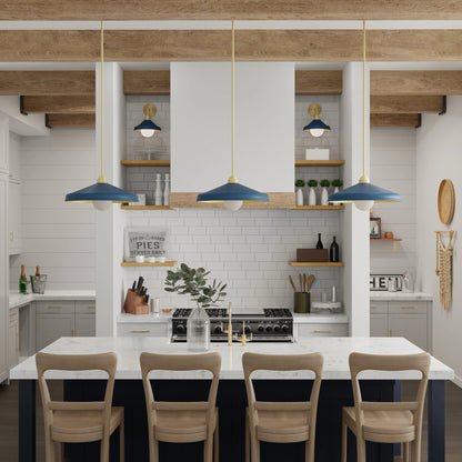 Brooks Adjustable Barn Light Pendant by Lumanity. Made from metal in a modern style.