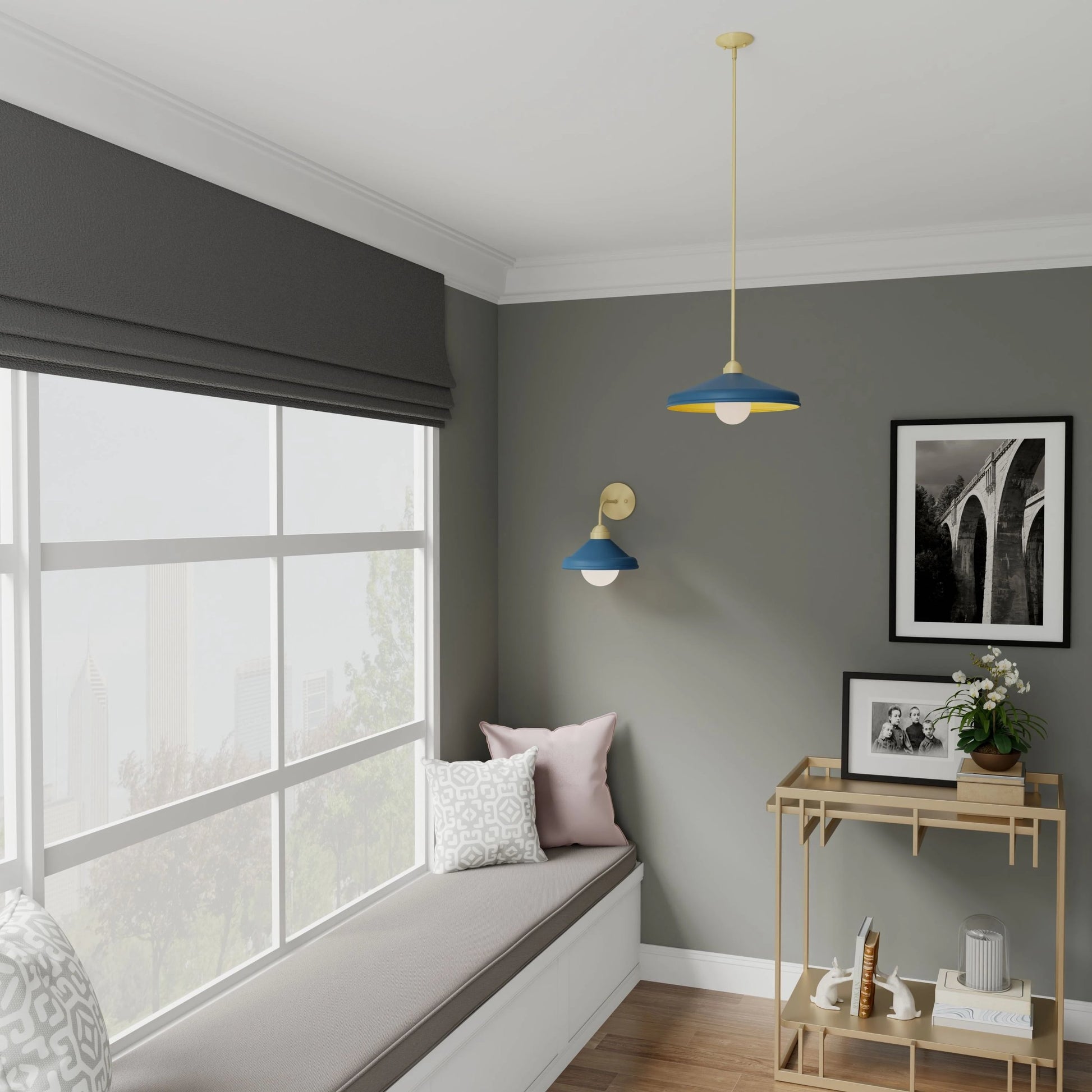 Brooks Adjustable Barn Light Pendant by Lumanity. Made from metal in a modern style.