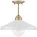 Brooks Semi-Flush Mount Ceiling Barn Light by Lumanity. Made from metal in a modern style.