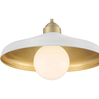 Brooks Semi-Flush Mount Ceiling Barn Light by Lumanity. Made from metal in a modern style.