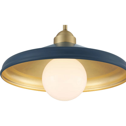 Brooks Semi-Flush Mount Ceiling Barn Light by Lumanity. Made from metal in a modern style.