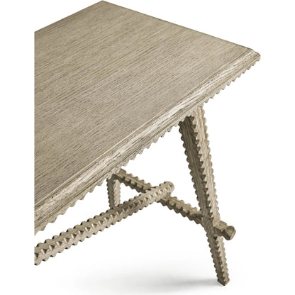Stratford Console Table by Jonathan Charles in grey and greyed oak. Made from oak, oak veneer in a transitional style.