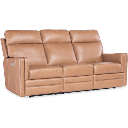 Twain Zero Gravity Power Sofa with Power Headrest and Lumbar by Hooker Furniture in brown. Made from unique in a traditional style.