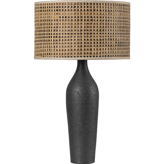 Wingdale Table Lamp by Hudson Valley in aged brass, ceramic black ash. Made from ceramic in a unique style.