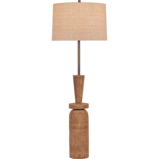 001 SI-2374356 | Primary Silo | Kinloch Floor Lamp by Hudson Valley in bronze leaf, ceramic ash brown. Made from ceramic in a unique style.