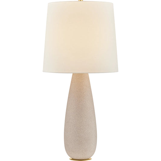 Neelytown Table Lamp by Hudson Valley in aged brass, ceramic textured edgecomb. Made from unique in a unique style.