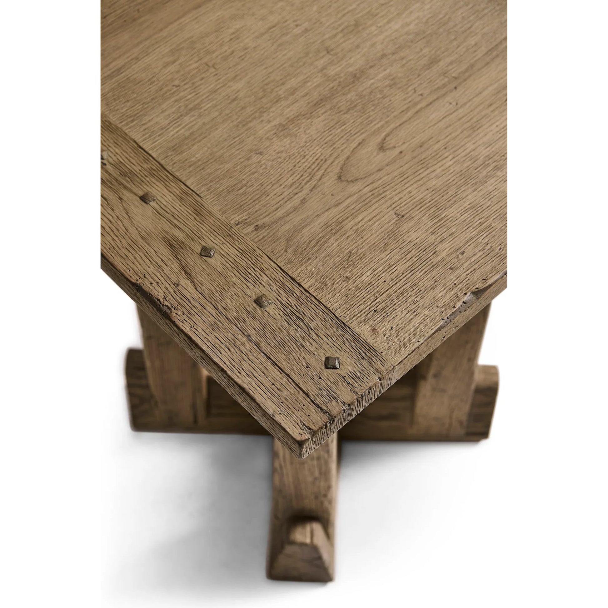 Echo Canyon Square End Table by Jonathan Charles in faded oak. Made from main oak in a unique style.