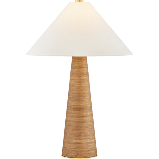 Haviland Table Lamp by Hudson Valley in aged brass. Made from unique in a rustic style.