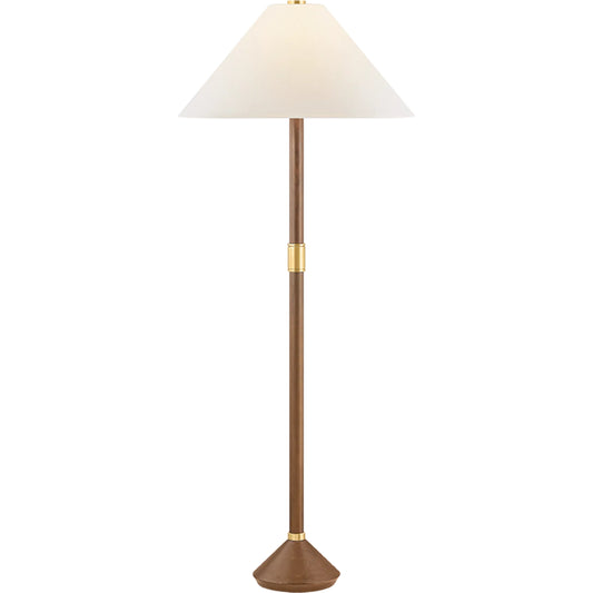 001 SI-2544231 | Primary Silo | Merrimack Floor Lamp by Hudson Valley in aged brass. Made from natural woven in a unique style.