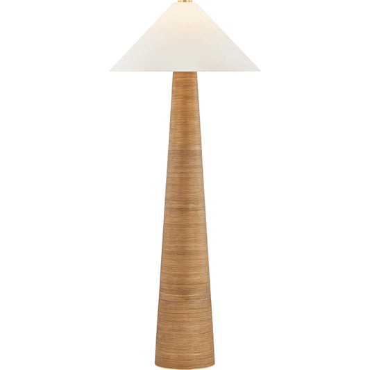 Haviland Floor Lamp by Hudson Valley in aged brass. Made from unique in a rustic style.
