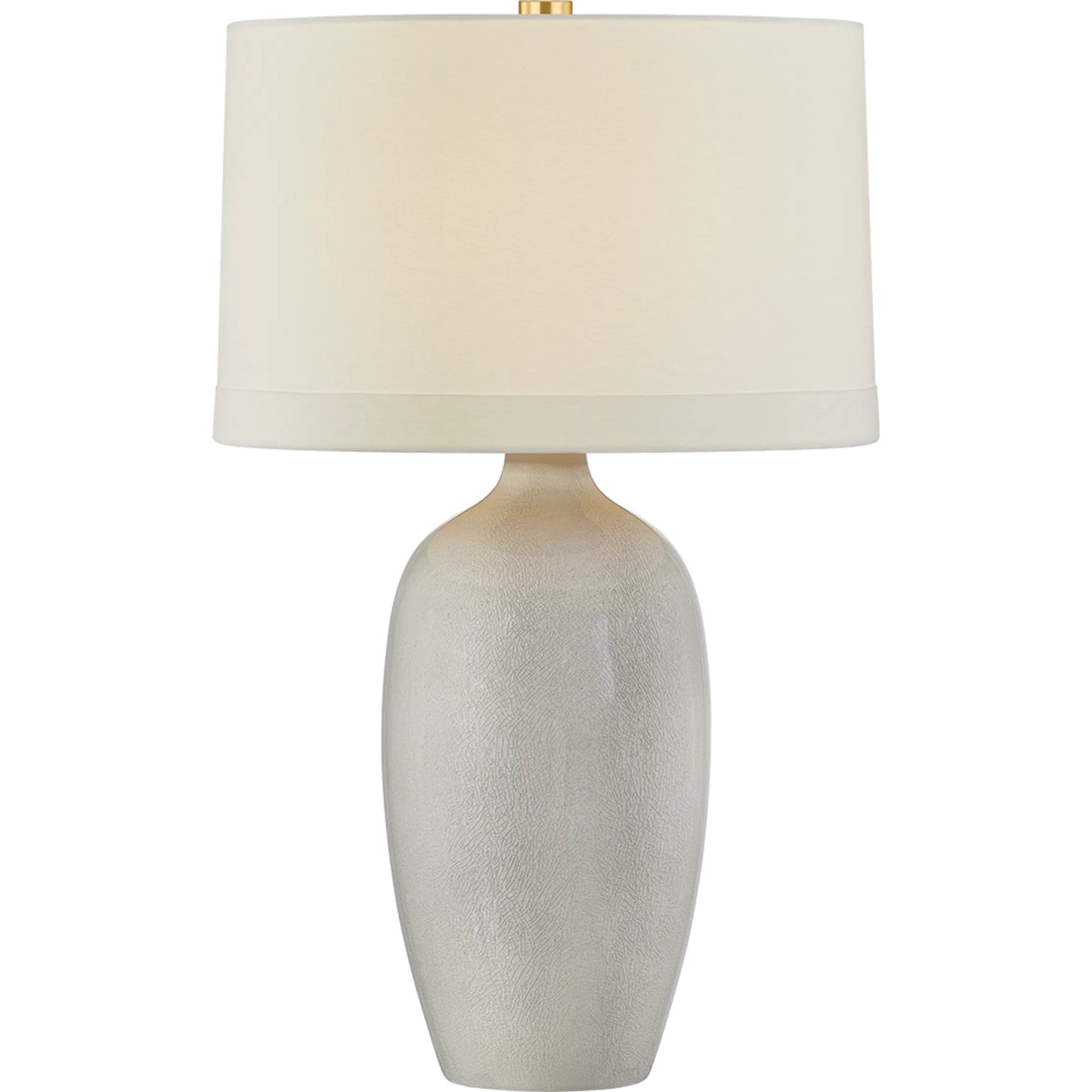 002 SI-2544208 | Primary Silo | Elk River Table Lamp by Hudson Valley in aged brass, ceramic frost grey crackle. Made from ceramic in a unique style.