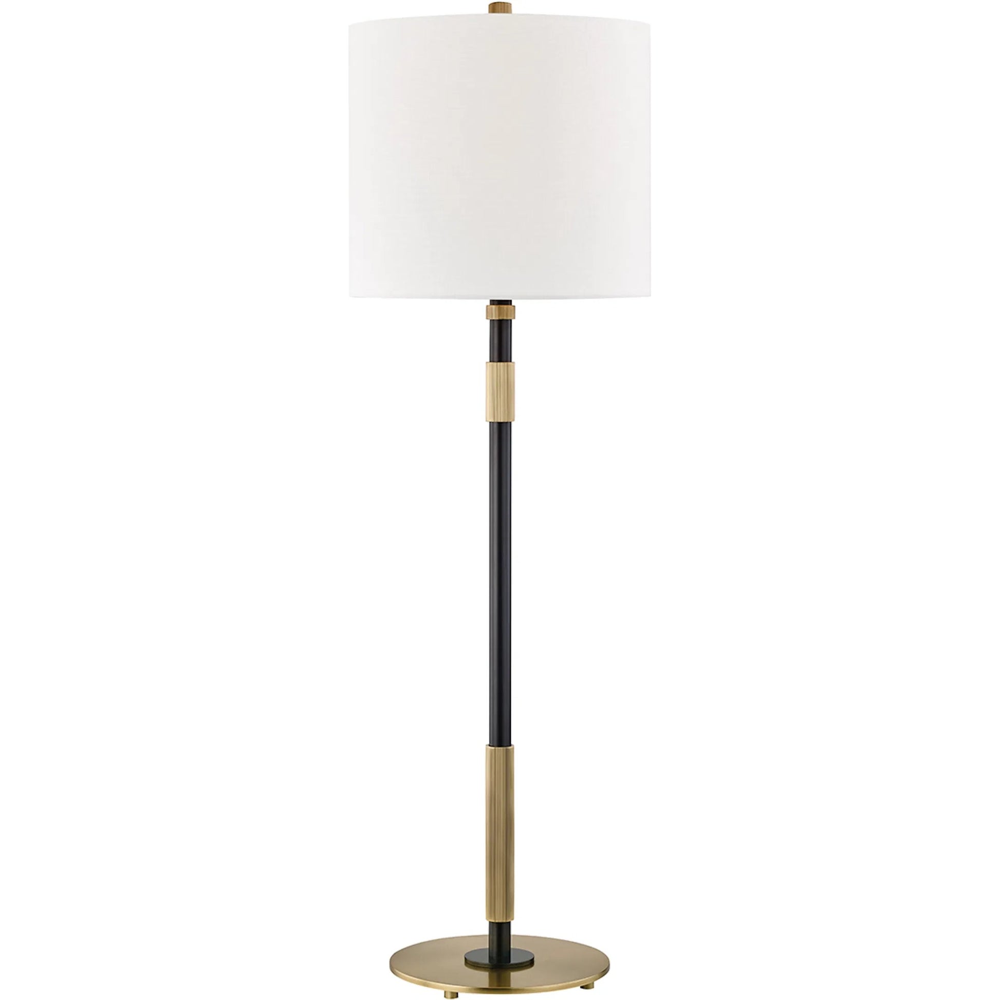 Bowery Stick Table Lamp by Hudson Valley in aged old bronze. Made from brass in a modern style.
