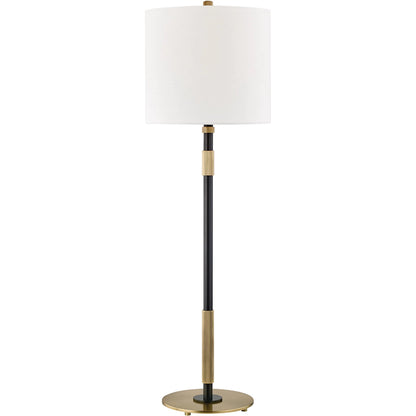 Bowery Stick Table Lamp by Hudson Valley in aged old bronze. Made from brass in a modern style.