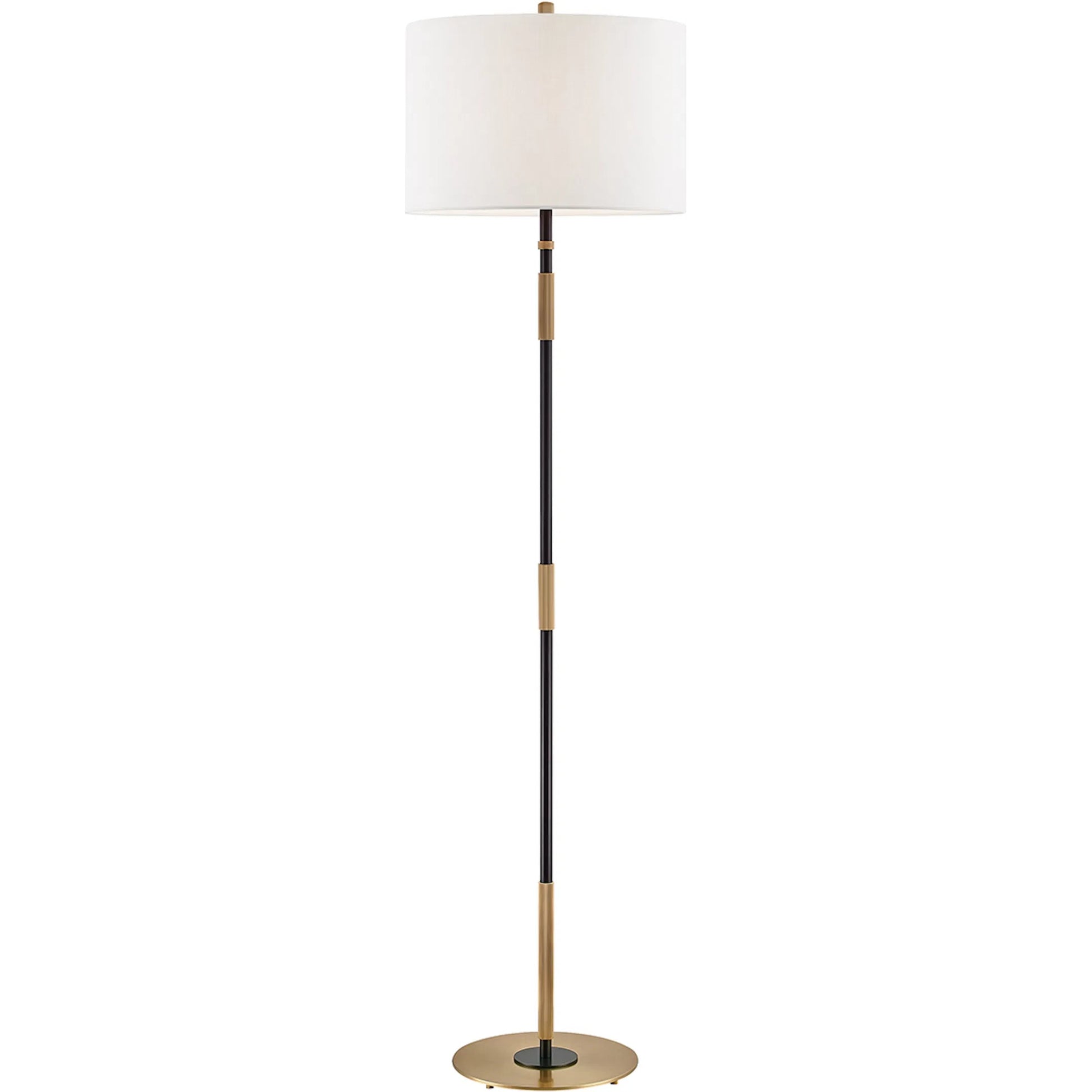 Bowery Floor Lamp by Hudson Valley. Made from brass in a modern style.