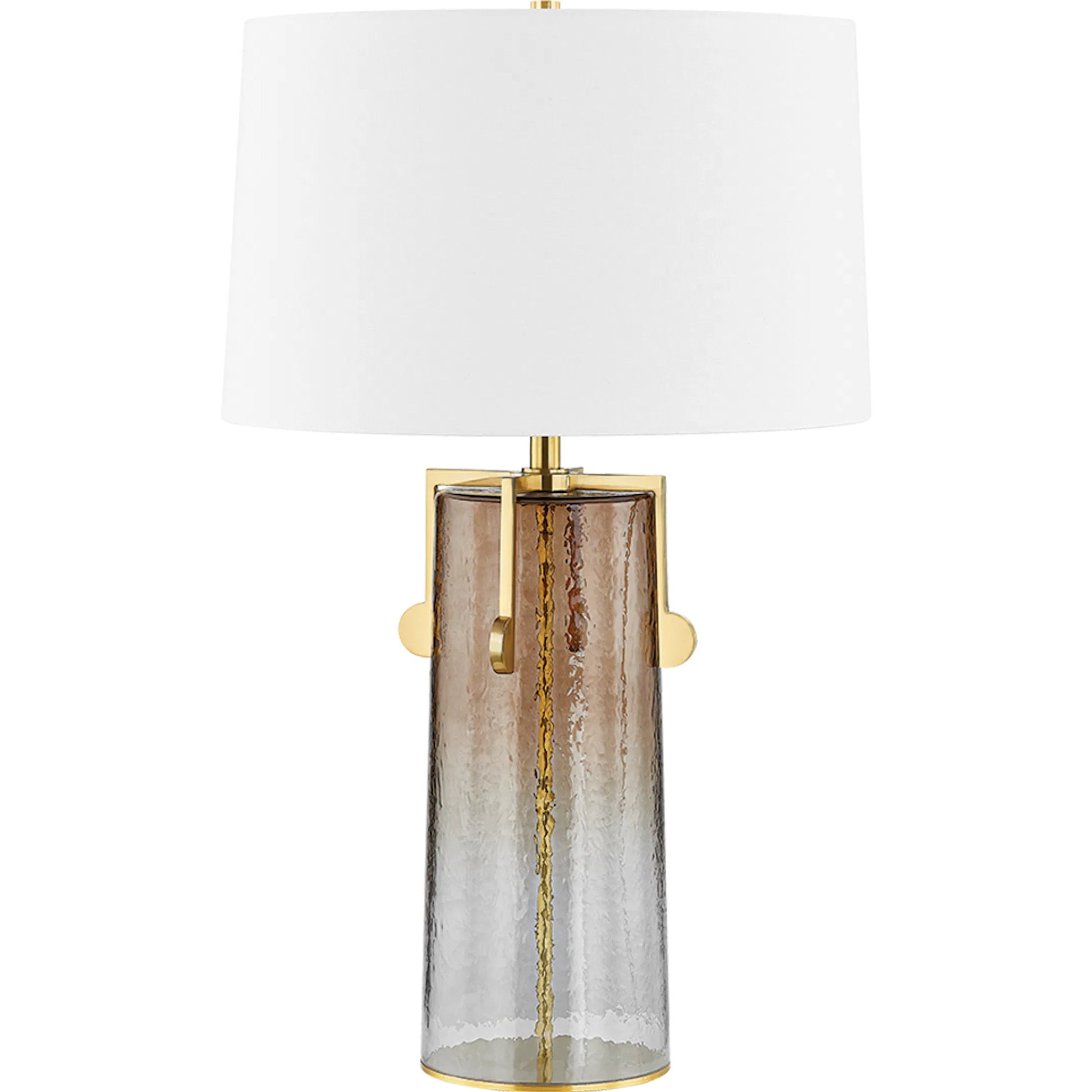 Wildwood Table Lamp by Hudson Valley in aged brass. Made from steel in a modern style.