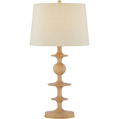 Jefferson Heights Table Lamp by Hudson Valley in aged brass. Made from wood in a unique style.