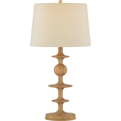 Jefferson Heights Table Lamp by Hudson Valley in aged brass. Made from wood in a unique style.