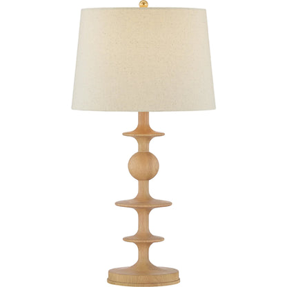 Jefferson Heights Table Lamp by Hudson Valley in aged brass. Made from wood in a unique style.