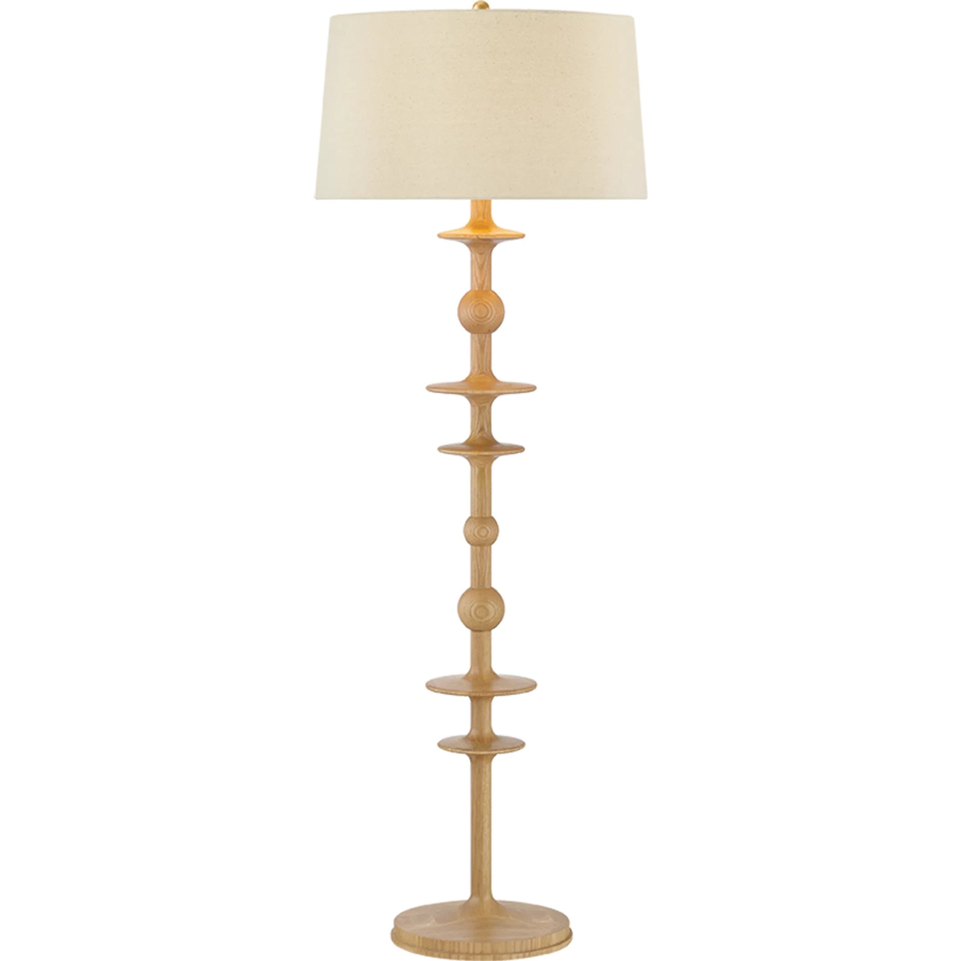 Jefferson Heights Floor Lamp by Hudson Valley in aged brass. Made from wood in a unique style.
