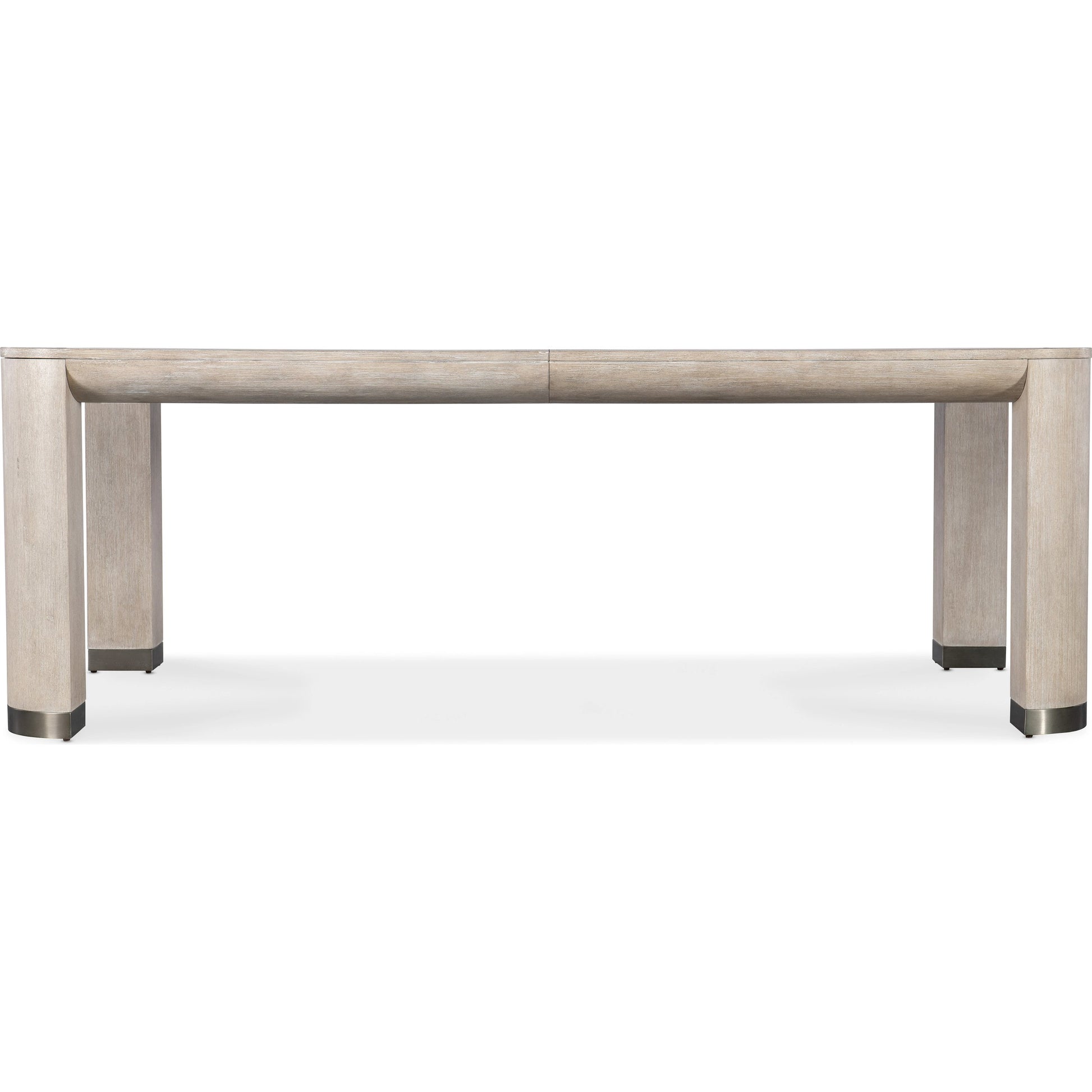 Modern Mood Leg Dining Table by Hooker Furniture. Made from oak veneers, metal in a modern style.