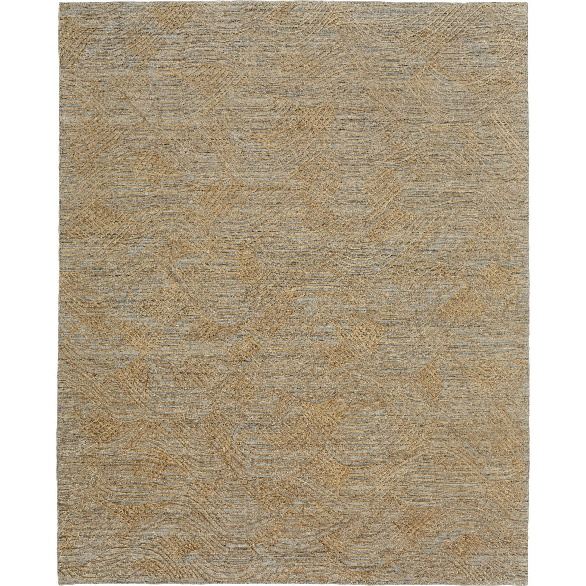 Taunton Transitional Rug - T17T8007 by Thom Felicia by Feizy Rugs in gold, gray. Made from viscose, wool in a unique style.