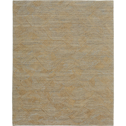 Taunton Transitional Rug - T17T8007 by Thom Felicia by Feizy Rugs in gold, gray. Made from viscose, wool in a unique style.