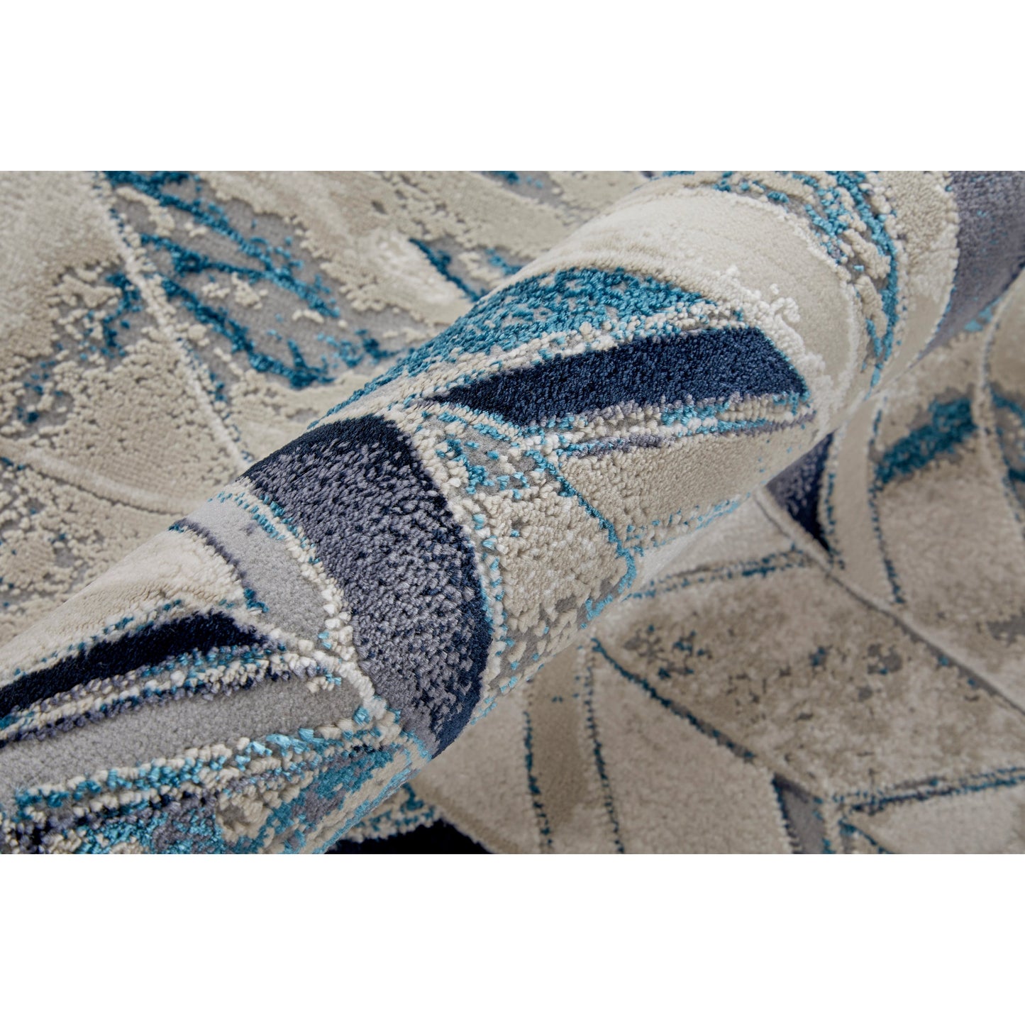 003 SI-1942743,SI-1942744,SI-1942745,SI-1942746,SI-1942747 | Closeup | Indio Herringbone Rug - 39H1F by Feizy in ivory, blue, gray. Made from unique in a unique style.